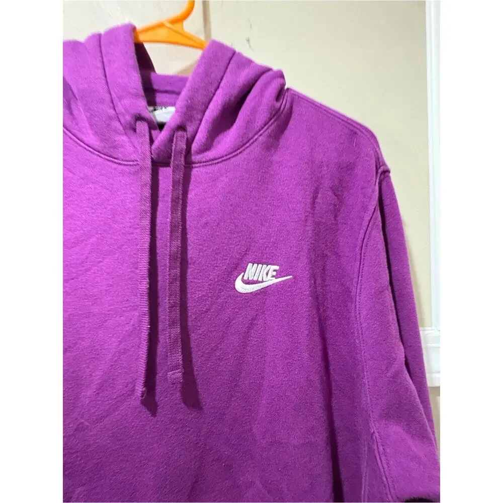 Nike Purple Hoodie with White Swoosh